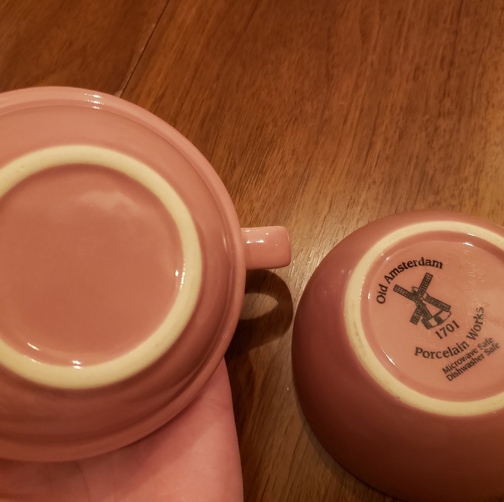 Dusty Pink/Mauve Teapot & Teacup in 1 - Picture 8 of 9
